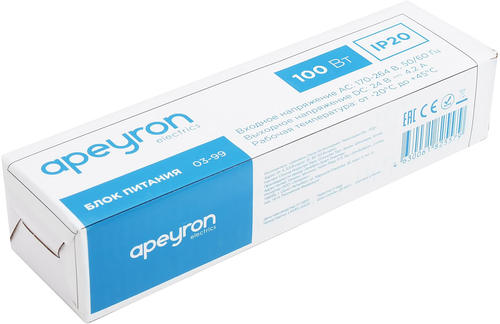 Блок питания для светодиодной ленты Apeyron Electrics 03-99 100 Вт 24 В 4,2 А, изображение