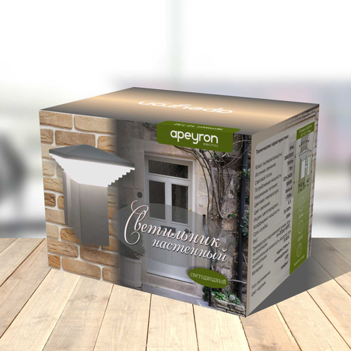 Светильник настенный Apeyron Electrics графит 7W IP44, изображение