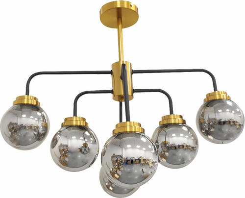Свет-к под патрон (люстра) LE CH ARTGLASS E14x6  (1, вид