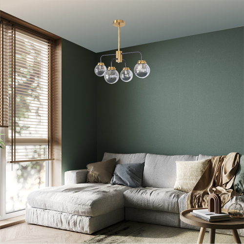 Свет-к под патрон (люстра) LE CH ARTGLASS E14x4  (1), изображение