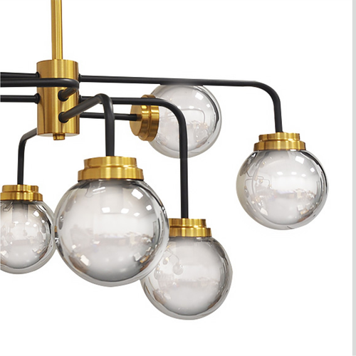 Свет-к под патрон (люстра) LE CH ARTGLASS E14x8  (1), крупный план