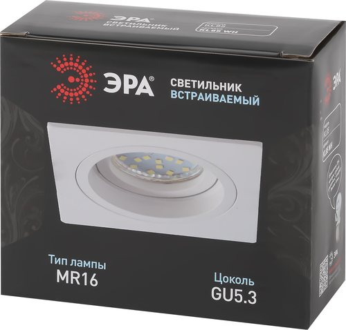 Встраиваемый светильник ЭРА KL85 WH белый, фотография