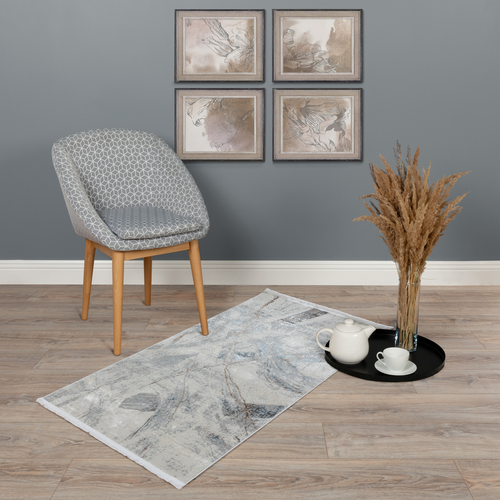 Ковер CREMONA 0.8*1.5 дизайн JJ14A BEIGE/BLUE, изображение