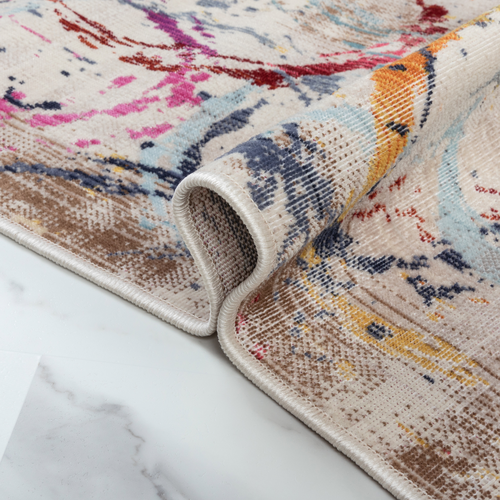 Ковер MAVRIKA 0.8*1.5 дизайн 7318B CREAM/BROWN, фотография