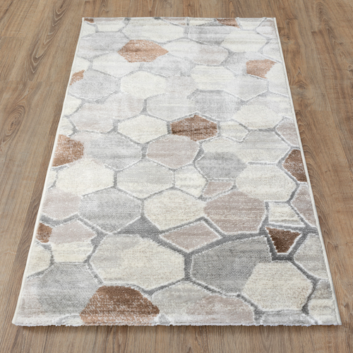Ковер VENZA 0.6*1.1 дизайн 5683B L.GREY/BROWN, детальное фото