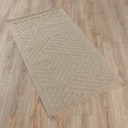 Ковер INESSA 0.8*1.5 дизайн SS004 D.BEIGE/D.BEIGE, фотография