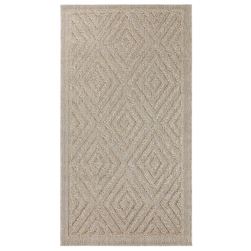 Ковер INESSA 0.8*1.5 дизайн SS016 D.BEIGE/D.BEIGE, крупный план