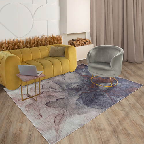Ковер GLORY 1.65*2.45 дизайн 05996A NAVY/GREY, изображение