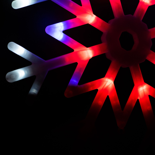 Световая фигура снежинка SH Lights RGB 39 см, крупный план