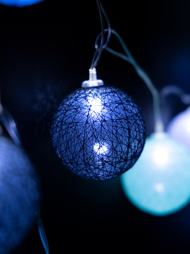 Гирлянда внутренняя шарики SH LIGHTS 20 LED белый 2,85 м, вид