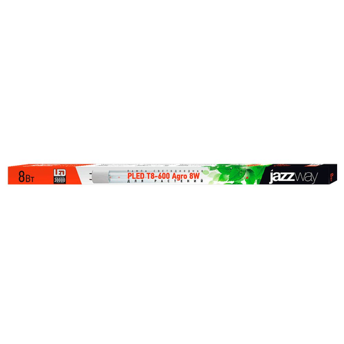 Светодиодная лампа для растений Jazzway PLEDT8600Agro8w 60 СМ, крупный план