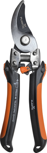 Секатор PLANTIC PRO86 плоскостной с телескопическими рукоятками, 223мм, крупный план