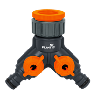 Штуцер для крана Plantic Light 1/2"-3/4 -1" на два канала 39383-01, картинка