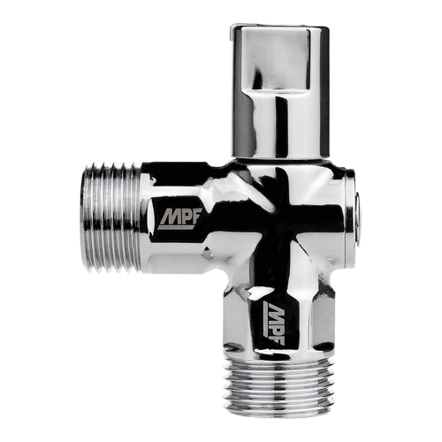 Кран шаровой угловой MPF D 1/2"н/н универсальный латунь хром, детальное фото
