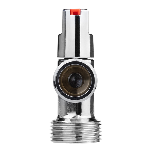 Кран шаровой угловой MPF D 1/2"х3/4" латунь хром, фото