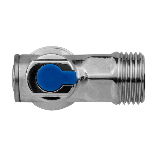 Кран шаровой угловой MPF D 1/2"х3/4" латунь хром, картинка