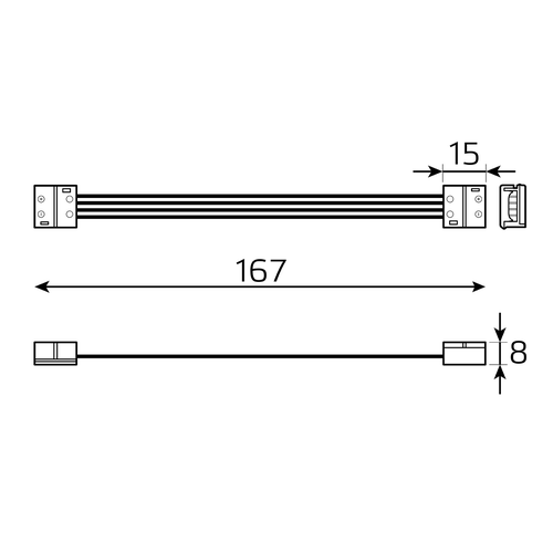Коннектор Gauss Basic для LED-ленты 10 mm RGB 5050 IP65, крупный план
