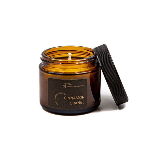Свеча ароматическая Stella Fragrance "Cinnamon Orange", 50г, фото