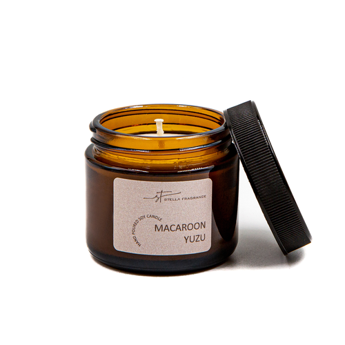 Свеча ароматическая Stella Fragrance "Macaroon Yuzu", 50г, фото