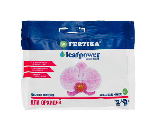 Удобрение минеральное FERTIKA Leaf Power для орхидей 50 гр, картинка