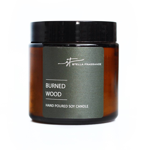 Свеча ароматическая Stella Fragrance "Burned Wood", 90г, фотография