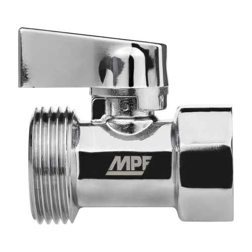 Кран шаровой MPF D 1/2" х 3/4"латунь хром, изображение