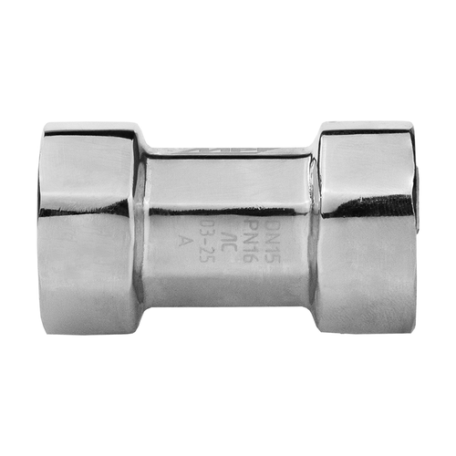 Кран шаровой MPF D 1/2" внутренняя резьба латунь хром, крупный план