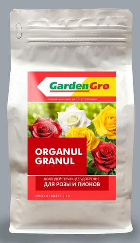 Удобрение для роз и пионов ORGANUL GRANUL 1 кг, картинка