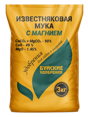 Мука известняковая с магнием 3 кг, фото
