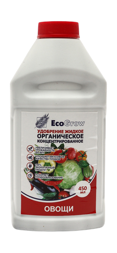 Удобрение органическое для Овощей Eco Grow 0,45 мл, детальное фото