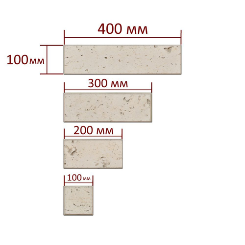 Искусственный камень Atlas Stone Травертин 10 бежевый 1 кв.м, картинка