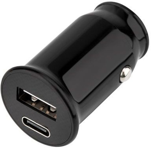 Автозарядка в прикуриватель REXANT АЗУ USB-A+USB-C 2.4 A черная, фото