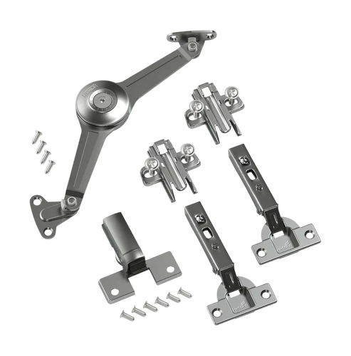 Комплект подъём. механизма Hafele Duo с петлями Hettich Intermat 9943, уг. отк. 110° с амортизатором Silent System, фото