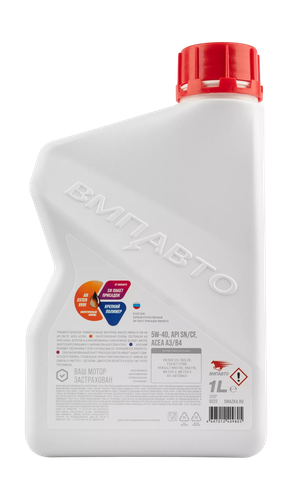 Моторное масло ВМПАВТО 3-SN 5w40 A3/B4, SN/CF синтетическое 1 л, картинка