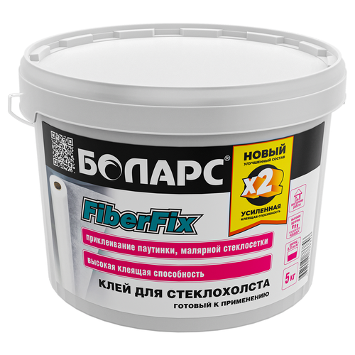 Клей для стеклохолста БОЛАРС FiberFix 5 кг, изображение