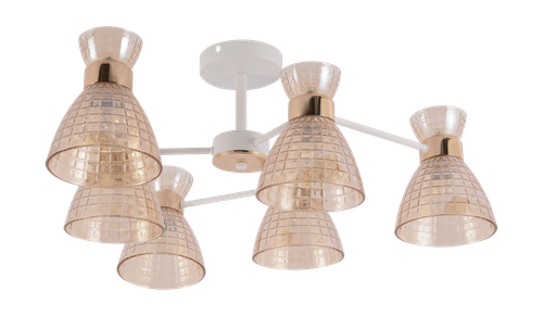 Люстра Rivoli Frances 9182-306 6хЕ27 60 Вт модерн, детальное фото