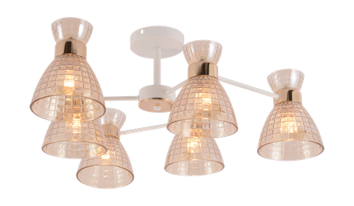 Люстра Rivoli Frances 9182-306 6хЕ27 60 Вт модерн, детальное фото