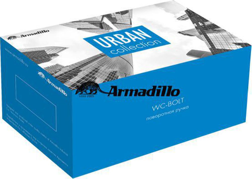 Дверная завертка Armadillo 52x34,5 мм металл бронзовая, картинка