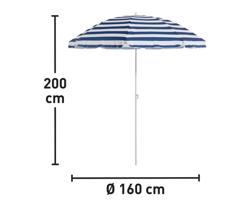 Зонт пляжный LUCAMA 160х200см, крупный план
