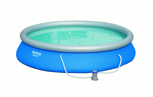Бассейн надувной круглый Bestway Fast Set, 457х84см, изображение