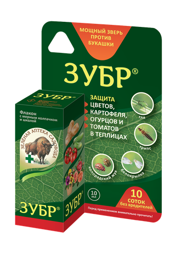 Средство от насекомых-вредителей Зубр, 10 мл, фотография