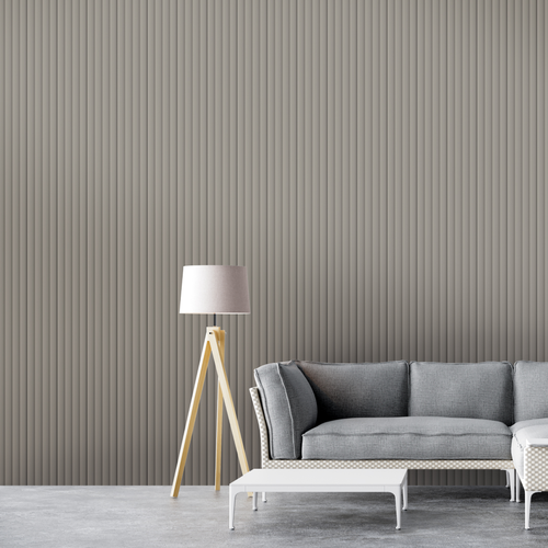 Профиль Старт-Финиш МДФ Stella Wave De Luxe Sandgrau 2700x55x16, крупный план