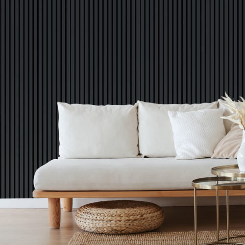 Панель стеновая акустическая Stella Comfort De Luxe Black Lead 2780х600х9 (, детальное фото