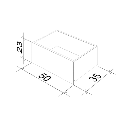 Ящик Феликс для шкафа 50x35х23 см, белый, детальное фото