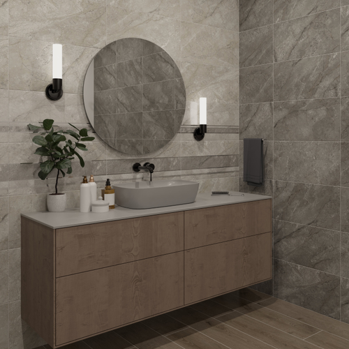 Плитка Настенная Этна св.серый 30X60 см 1,62 м², изображение