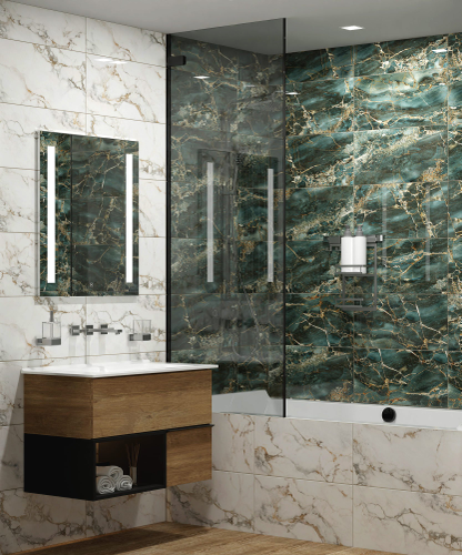Плитка Настенная Global Tile Marigold зеленый 30X60 см 1,62 м², вид