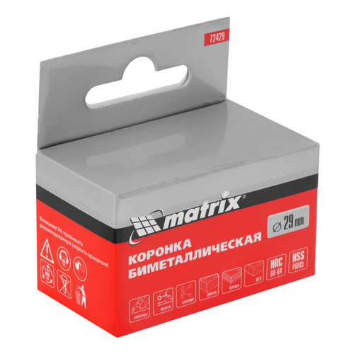 Коронка для металла Matrix BIMETAL 72429 29 мм, крупный план