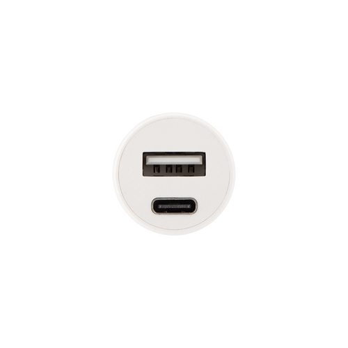 Автомобильное зарядное устройство REXANT АЗУ 2,4 А USB-A+USB-C белое, вид