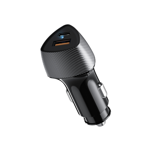 Автомобильное зарядное устройство  REXANT 20 Вт USB-A QC 3.0 + USB-C PD черное, детальное фото