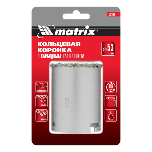 Коронка для керамики Matrix 72848 53 мм, картинка